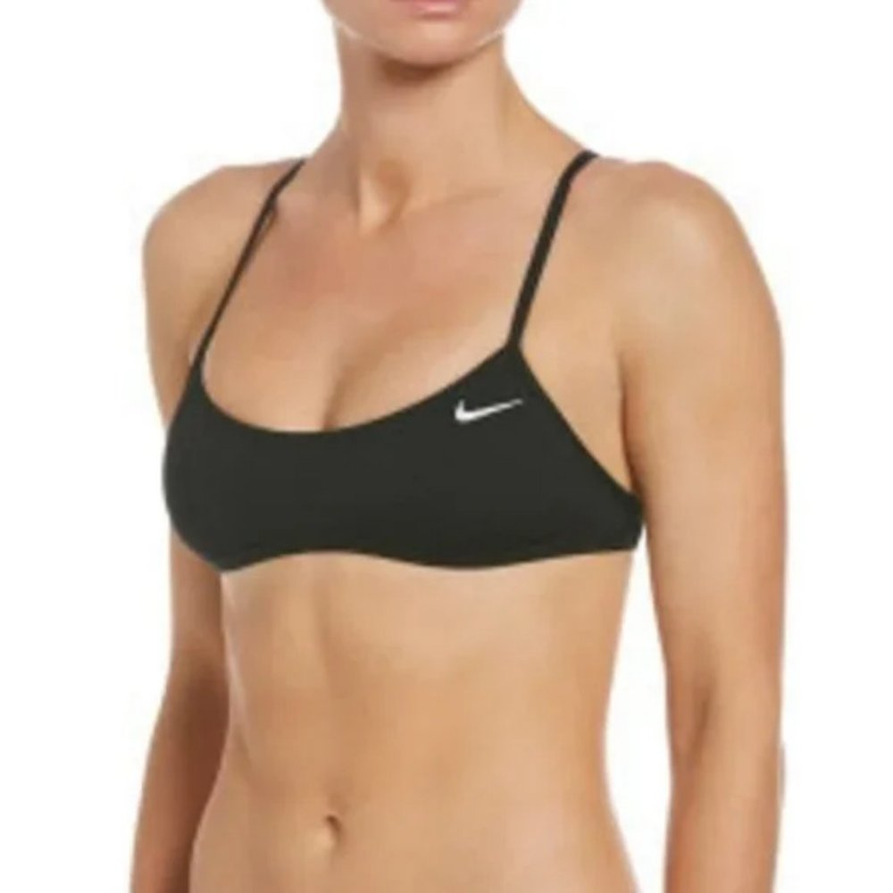Nike Swim Cutout Bikini Top - Black  NWT